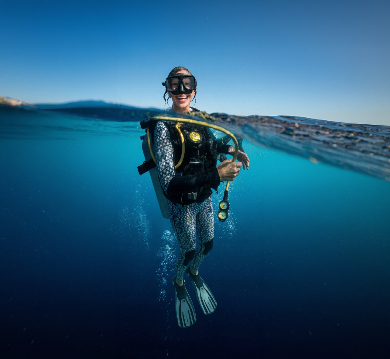 Scuba diver exploring the ocean